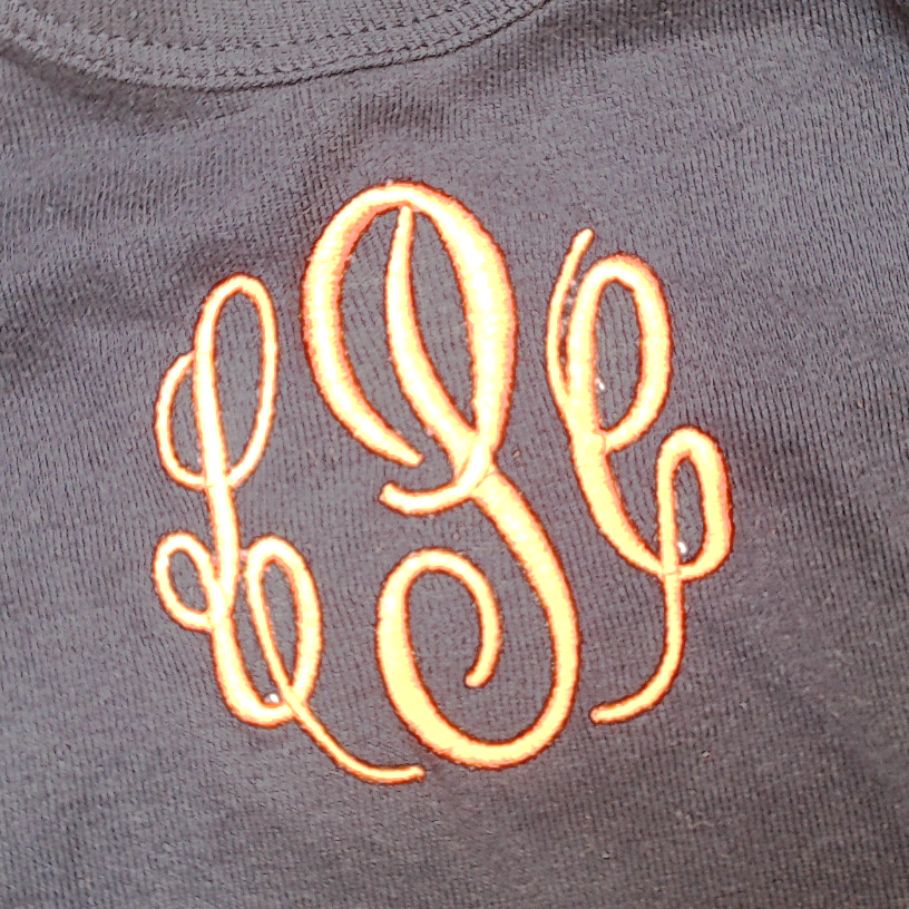 BLOOPER KIDS: Monogrammed Baby Short Sleeve Bodysuit