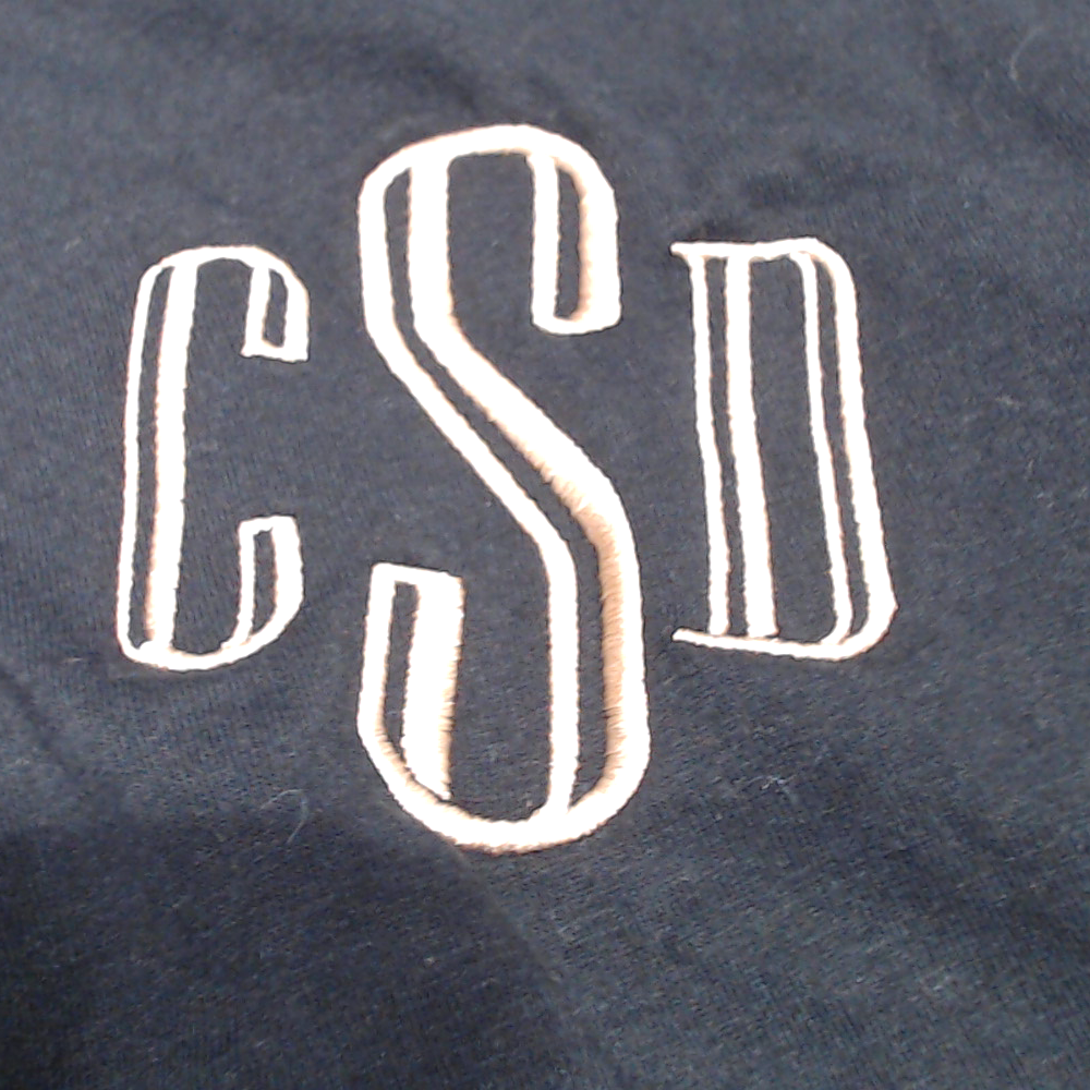 BLOOPER CLOTHING: Monogrammed Flutter Sleeve Top