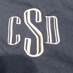BLOOPER CLOTHING: Monogrammed Flutter Sleeve Top