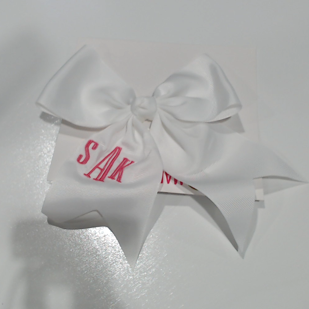 BLOOPER KIDS: Monogrammed Girls Hair Bow