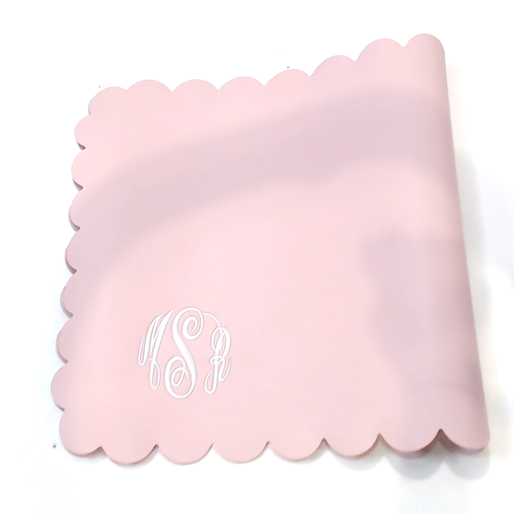 BLOOPER ACCESSORY: Monogrammed Desk Mat