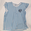 BLOOPER CLOTHING: Monogrammed Ruffle Top