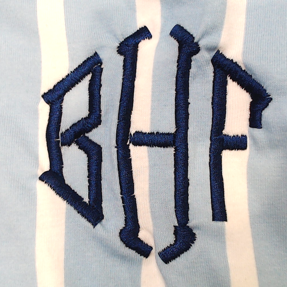BLOOPER CLOTHING: Monogrammed Ruffle Top