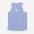 monogrammed exercise tank in lavender