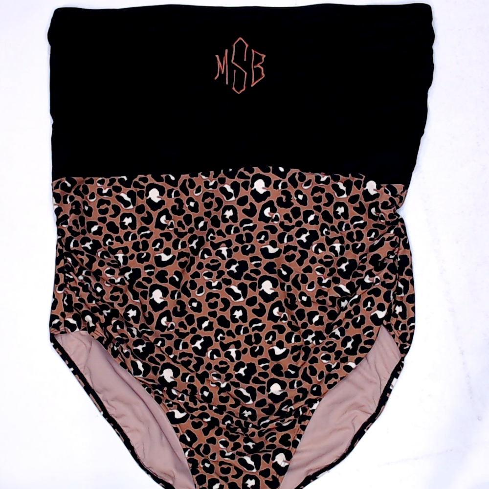 BLOOPER SWIM: Monogrammed One Piece Bathing  Suit