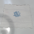 BLOOPER ACCESSORY: Monogrammed Scalloped Pillow Sham