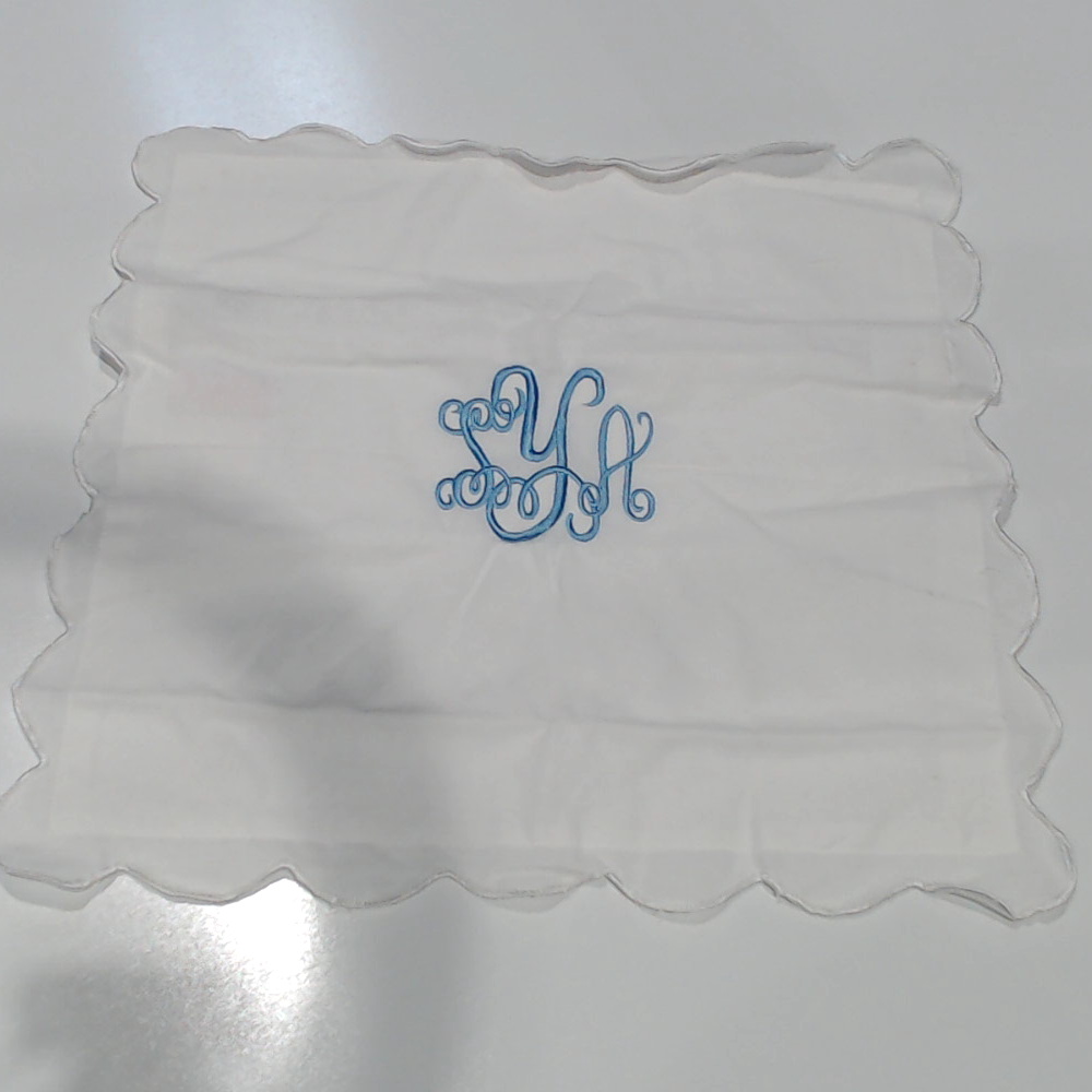 BLOOPER ACCESSORY: Monogrammed Scalloped Pillow Sham