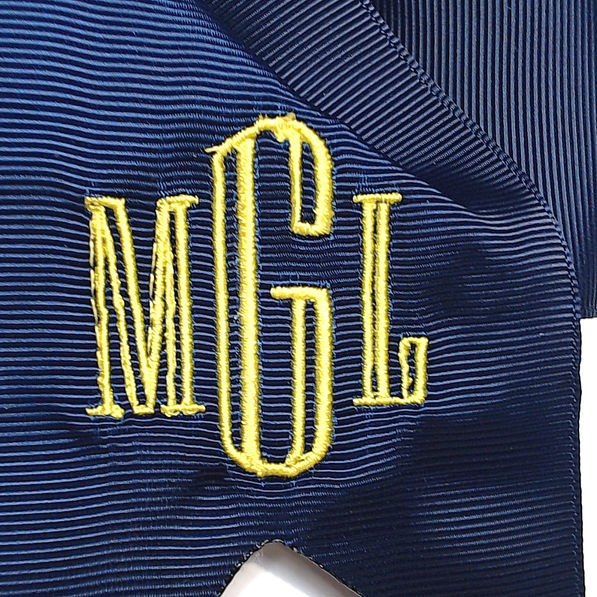BLOOPER KIDS: Monogrammed Girls Hair Bow
