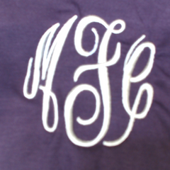 BLOOPER CLOTHING: Monogrammed Peplum Top
