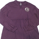 BLOOPER CLOTHING: Monogrammed Peplum Top