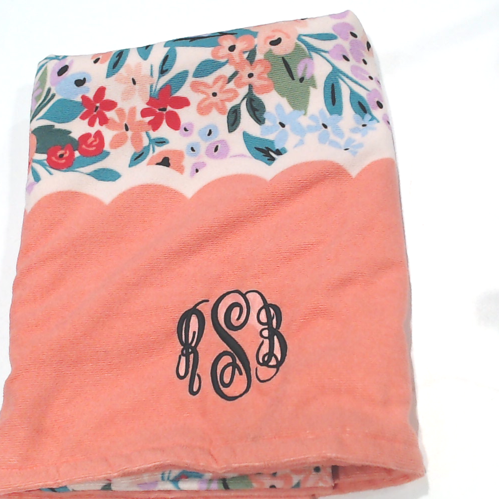 BLOOPER SWIM: Monogrammed Beach Towel