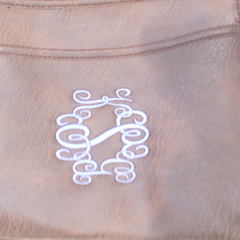 BLOOPER BAG: Monogrammed Saddlebag