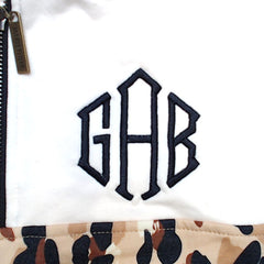 BLOOPER CLOTHING: Monogrammed Quarter Zip Sweatshirt
