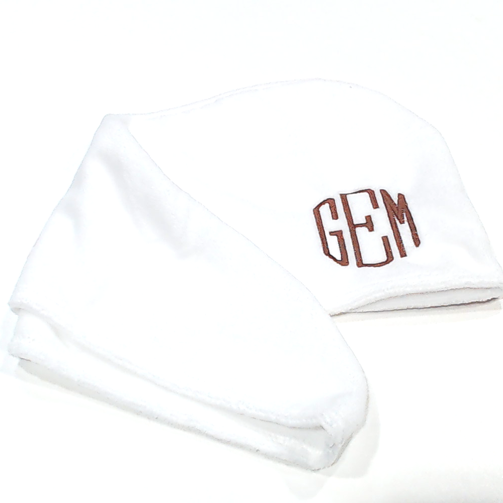 BLOOPER ACCESSORY: Monogrammed Hair Towel Wrap