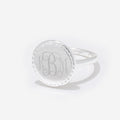 Monogrammed Nala Ring in Silver