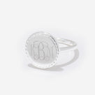 Monogrammed Nala Ring | Silver