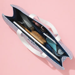 inside of blue shells basic tote bag
