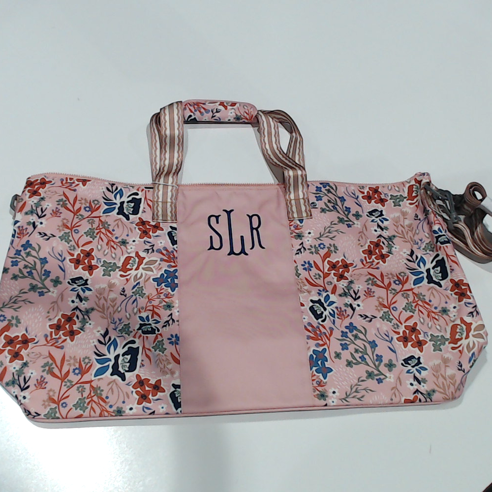 BLOOPER BAG: Monogrammed Weekend Bag