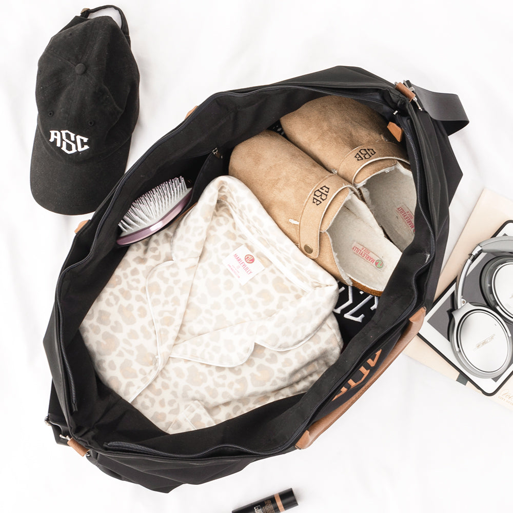 Monogrammed Classic Weekender Bag | Black