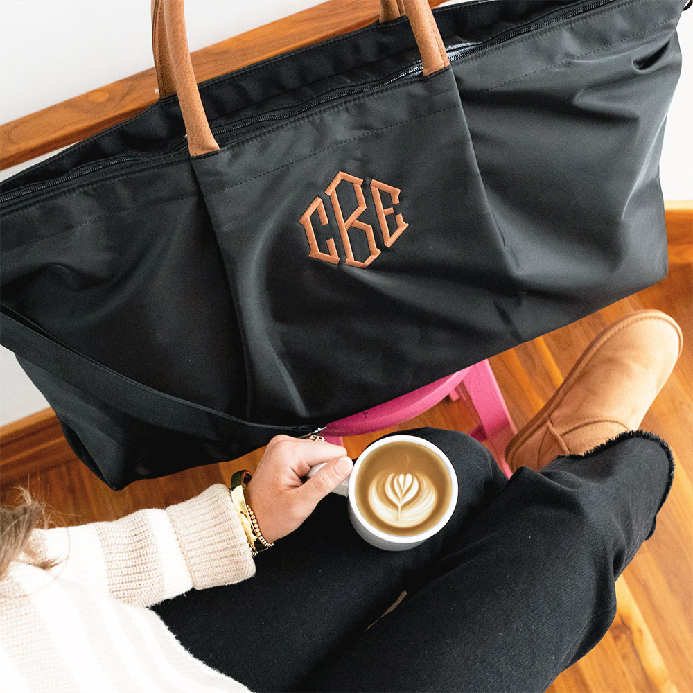 Monogrammed Classic Weekender Bag | Black