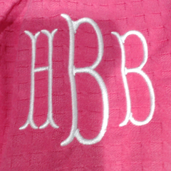 BLOOPER CLOTHING: Monogrammed Waffle Knit Pullover