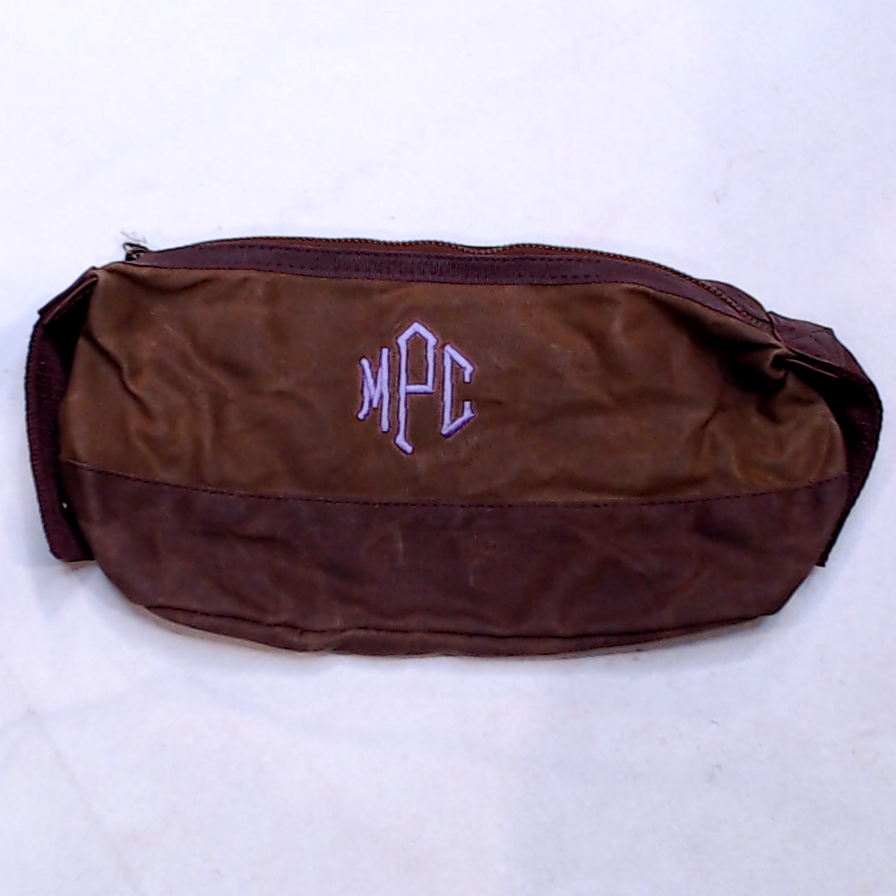 BLOOPER BAG: Personalized Waxed Canvas Dopp Kit
