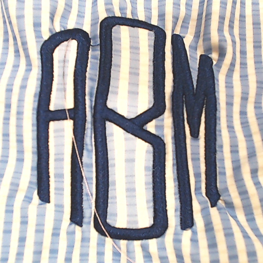 BLOOPER SWIM: Monogrammed Ruched Tankini