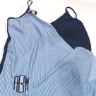 BLOOPER SWIM: Monogrammed Ruched Tankini
