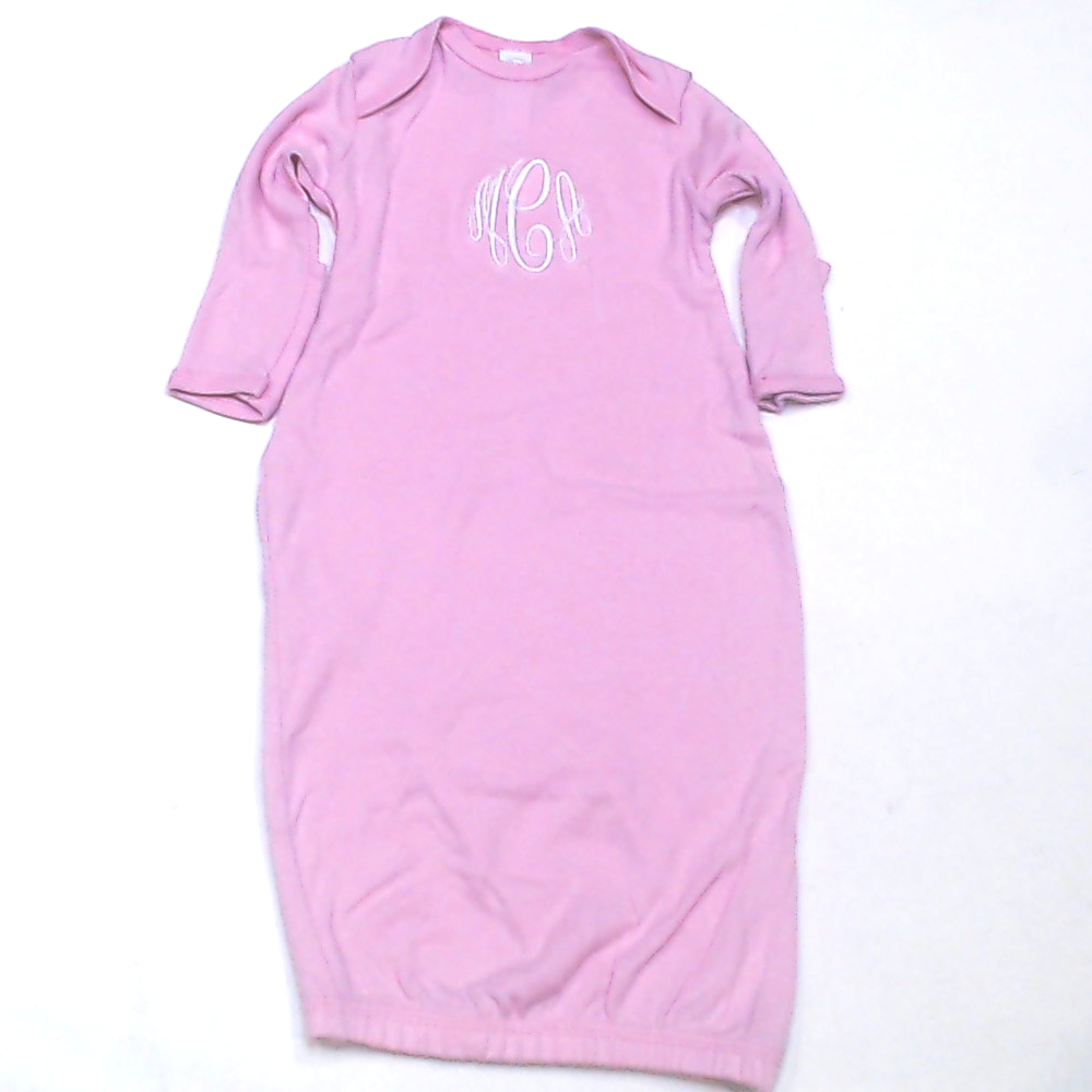 BLOOPER KIDS: Monogrammed Baby Layette Gown