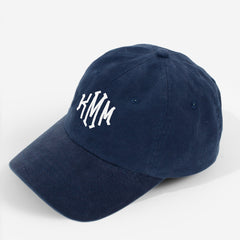 Monogrammed Baseball Hat in Navy