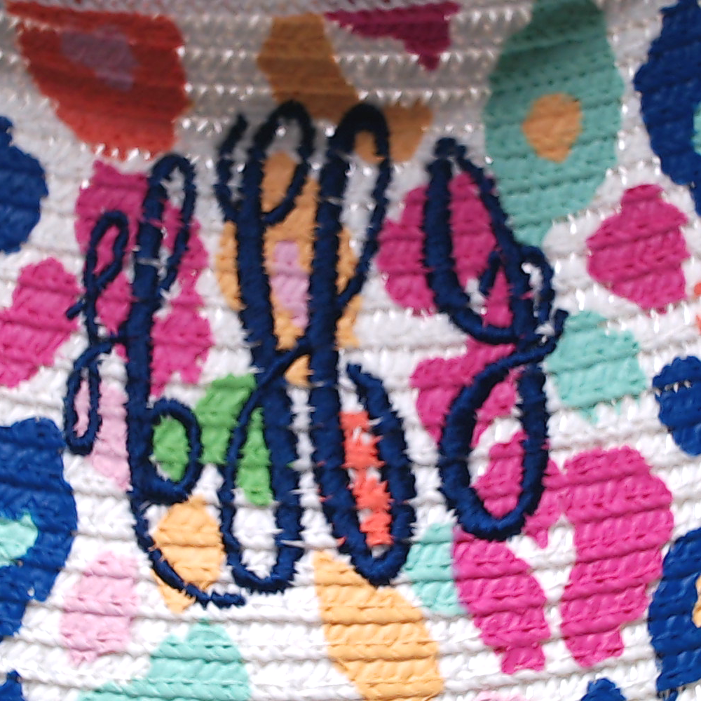 BLOOPER ACCESSORY: Monogrammed Packable Straw Visor