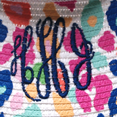 BLOOPER ACCESSORY: Monogrammed Packable Straw Visor