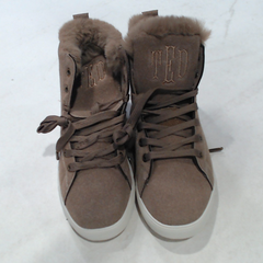 BLOOPER SHOES: Monogrammed High Top Sneakers