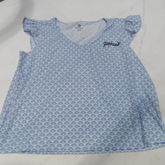 BLOOPER CLOTHING: Monogrammed Ruffle Pajama Top