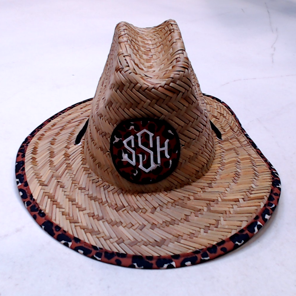BLOOPER KIDS: Monogrammed Kids Straw Hat