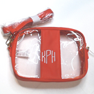 BLOOPER BAG: Monogrammed Clear Stadium Crossbody Bag