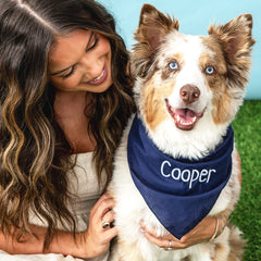 navy dog bandana