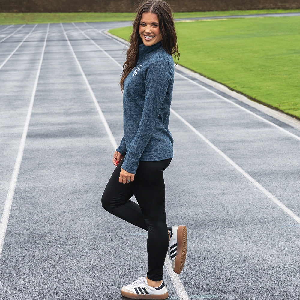 navy freeport mirofleece pullover on girl
