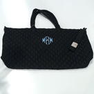 BLOOPER BAG: Monogrammed Diamond Quilted Weekender