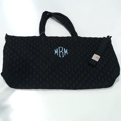 BLOOPER BAG: Monogrammed Diamond Quilted Weekender