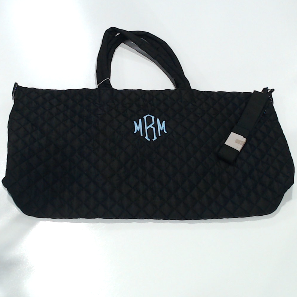 BLOOPER BAG: Monogrammed Diamond Quilted Weekender