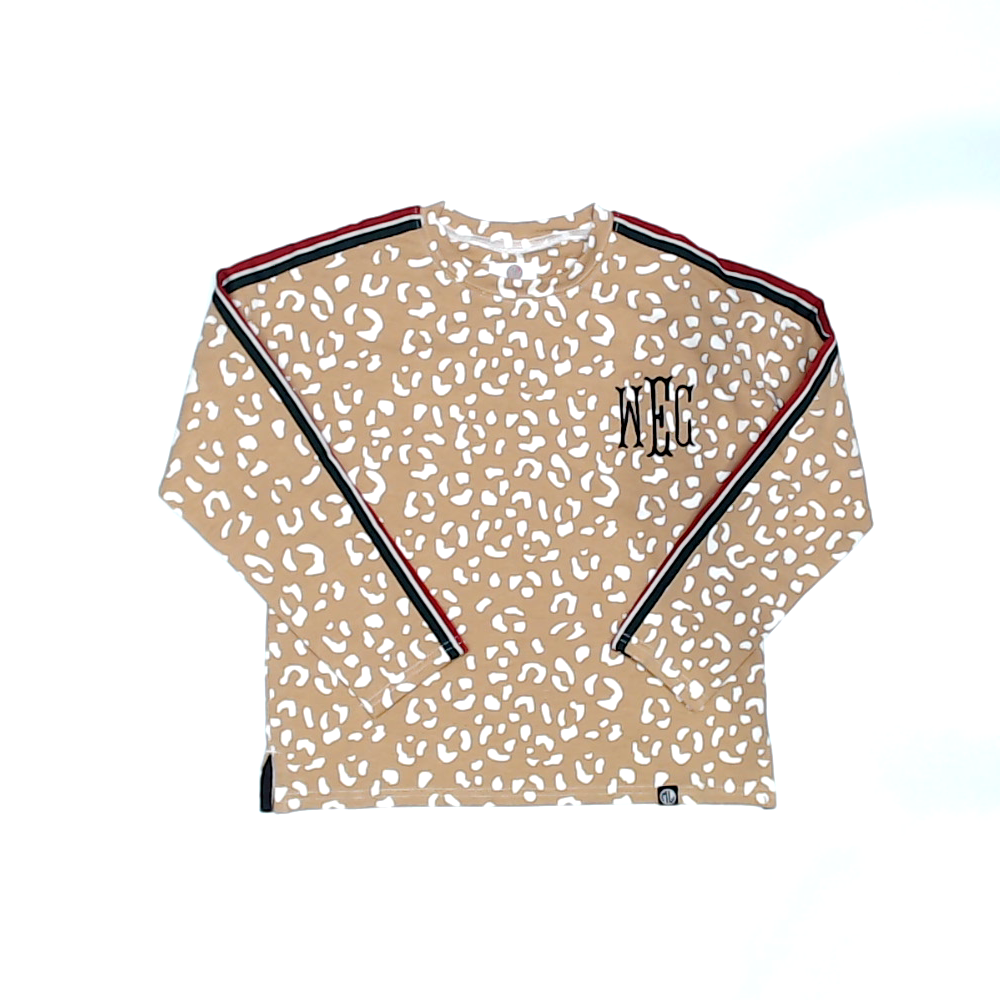 BLOOPER KIDS: Monogrammed Kids Striped Sleeve Shirt