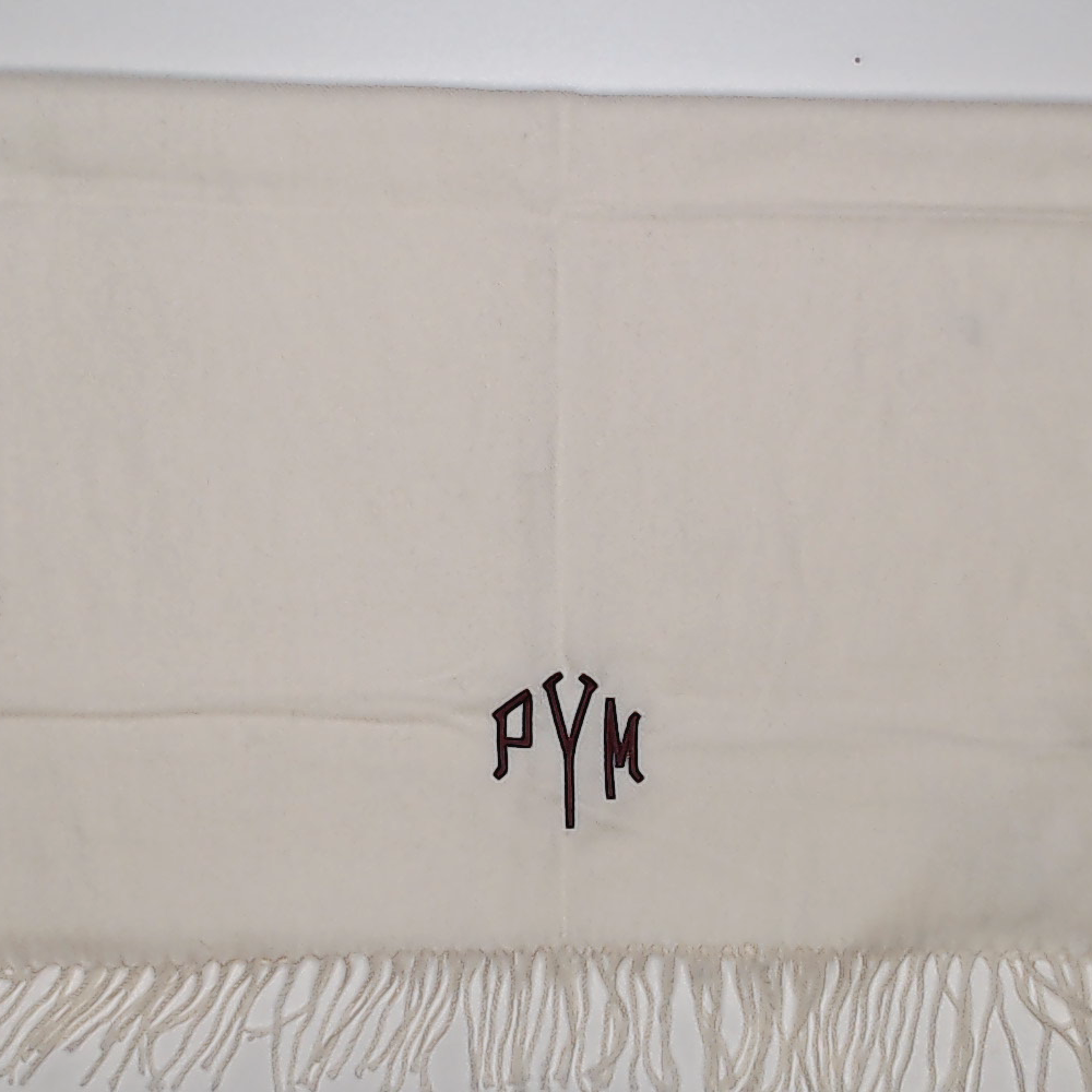 BLOOPER ACCESSORY: Monogrammed Cashmere Feel Scarf