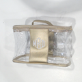 BLOOPER BAG: Monogrammed Clear Train Case