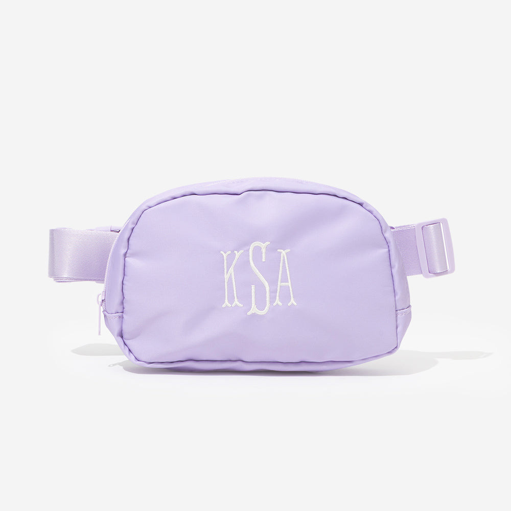 Monogrammed Belt Bag in Lavender - 2025 Updated/new factory