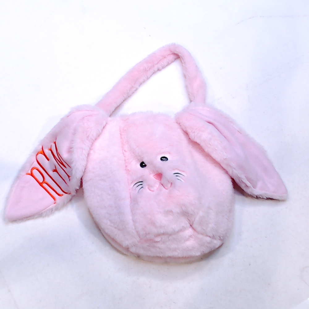 BLOOPER KIDS: Monogrammed Bunny Easter Basket