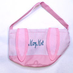 BLOOPER KIDS: Monogrammed Bunny Easter Basket