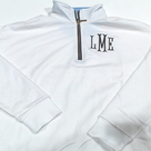 BLOOPER CLOTHING: Monogrammed Quarter Zip Sweatshirt