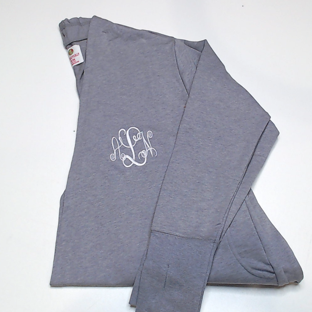 BLOOPER CLOTHING: Monogrammed Sweatshirt Cardigan