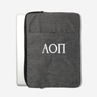 Alpha Omicron Pi Laptop Sleeve | Black